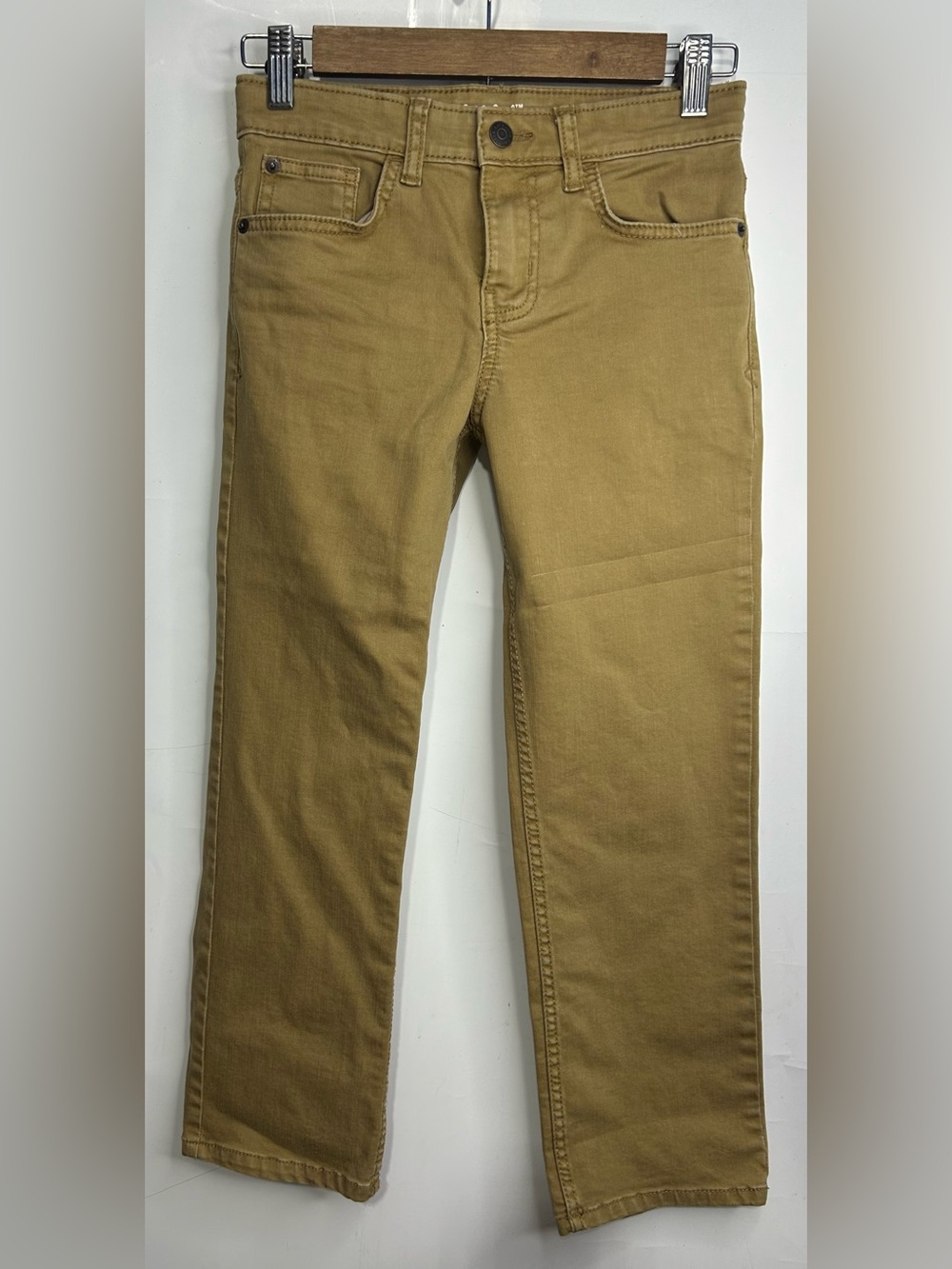 Cat & Jack Straight Stretch Tan Jeans Boys Size 8